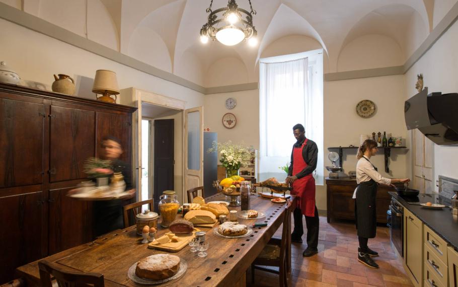 The kitchen of Palazzo Rotati