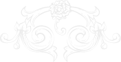 Elegante decorazione floreale con motivi curvilinei e dettagli intricati.